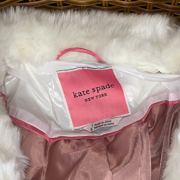 ♠️kate spade Quilted Feather & Down Puffer Coat, Cream Combo NWT - Picture 9 of 14